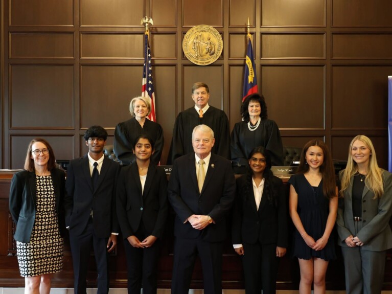Judges, Congressman McIntyre, contestants and co-chairs
