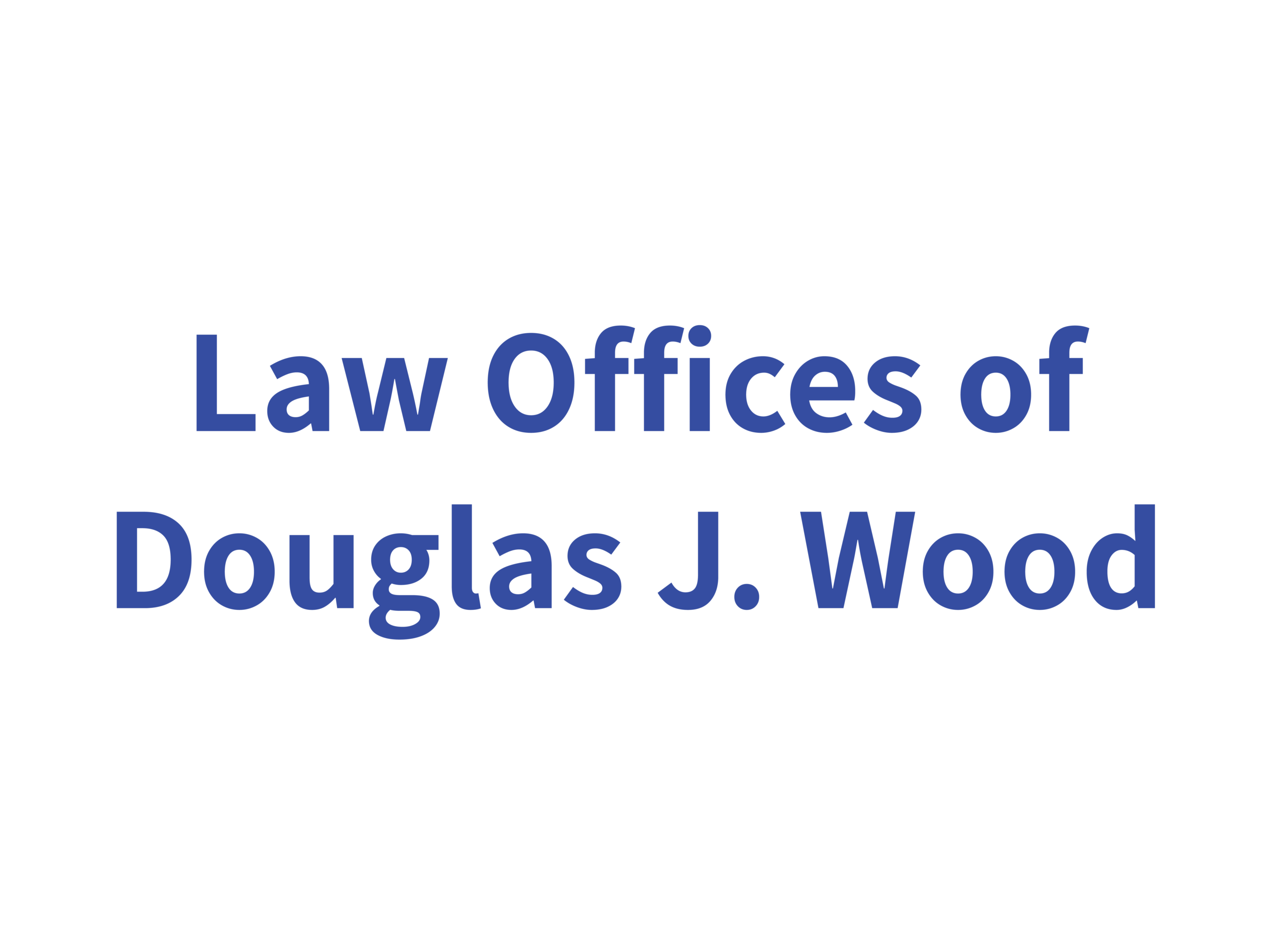 Law Offices of Douglas J. Wood logo
